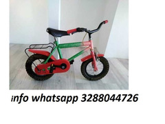 Bici bicicletta 1 mtb bambino carter rosso 12" con rotelle
