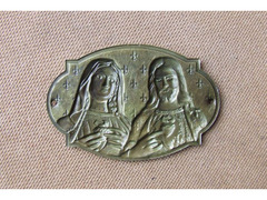 Santino Metallo Gesù e Maria altarino Coll.Privata