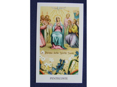 Santino 22 Pentecoste Immaginetta Sacra Coll.Privata