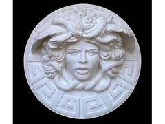 Dalla mitologia classica la Medusa scultura diametro 45 cm