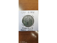 100 LIRE MINERVA ANNO 1970