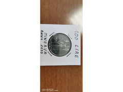 100 LIRE MINERVA ANNO 1970