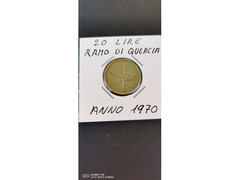 20 LIRE RAMO DI QUERCIA ANNO 1970