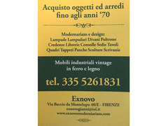 Acquisto oggetti del passato di  antiquariato, modernariato design