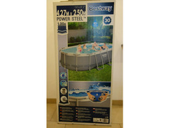 BESTWAY POWER STEEL OVAL Set piscina 424x250x100cm