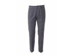 PANTALONE A QUADRETTI GRIGIO
