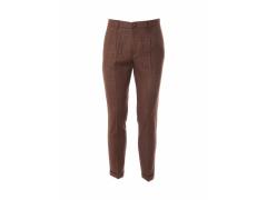 PANTALONE A QUADRETTI MARRONE