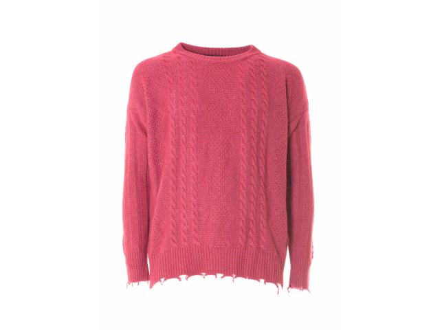 MAGLIA TRECCE MIRTILLO - 1