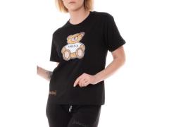 T-SHIRT NERA ORSETTO PAILLETTES