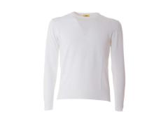 MAGLIA COTONE E LINO BIANCA