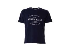 T-SHIRT BLU STAMPATA