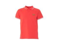 POLO ROSSA RIGA BIANCA