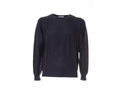 girocollo blu navy in lana
