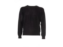 girocollo nero in lana
