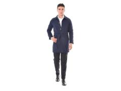 Cappotto monopetto blu scuro