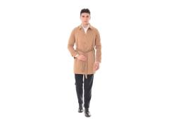 Cappotto monopetto cammello