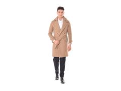 Cappotto doppio petto cammello