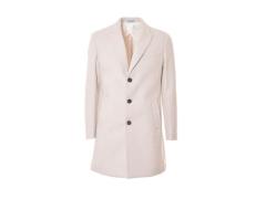 Cappotto monopetto beige chiaro