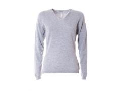 maglia grigio perla in cachemire