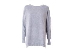 maglia grigio perla in cachemire
