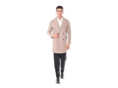 Cappotto doppio petto over fango
