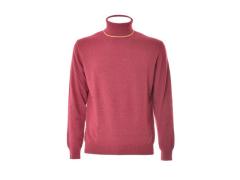 dolcevita lana e cashmere rosso mirtillo