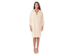 Cappotto maglia lungo panna