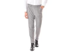 Pantalone Singapore doppia pence grigio chiaro