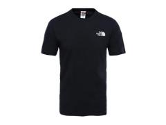 t-shirt nera con logo piccolo e grande