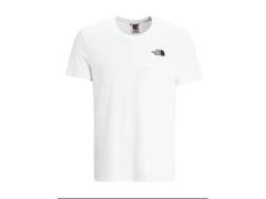 t-shirt bianca con logo piccolo e grande