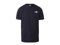 t-shirt blu navy logata
