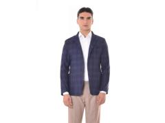 Giacca Vittorio a quadri blu