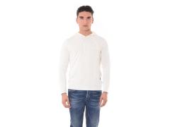 Maglia con cappuccio panna