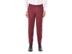 pantalone doppia pence bordeaux