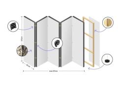 Paravento Con 2 Giraffe Arredalacasa