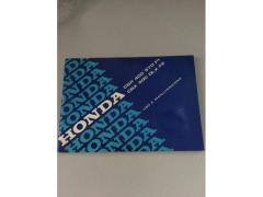 Libretto uso manutenzione moto Honda CBX400 STD F1, DLX F2, anno 1982