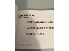 libretto uso manutenzione Moto Honda VT100C2,  anno 1994 originale