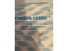 Libretto uso manutenzione Moto Honda CX500