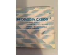 Libretto uso manutenzione Moto Honda CX500