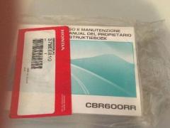 Libretto uso manutenzione Moto Honda CBR600RR anno 2004 originale nuovo
