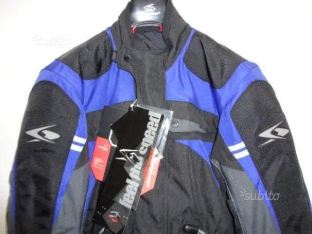 Spyke giacca moto nuova Mod Ghost Tg S Blu Nero - 2/10