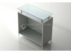 BANCO CON TOP IN VETRO