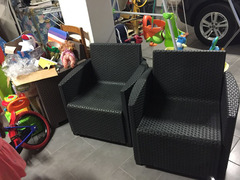 Man poltrone plastica da esterno