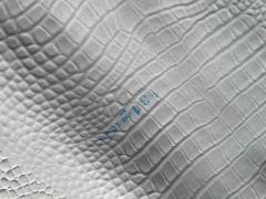 Scampolo pelle stampata Cocco bianca