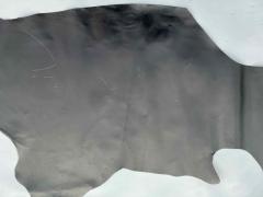 Pelle di vitello fiore nera segnata con matita