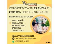 varie posizioni - ristorante italiano in Francia