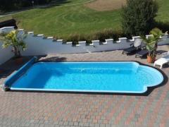 piscina in vetroresina  5,3x3,0x1,5 scale Romane direttamente dal produttore