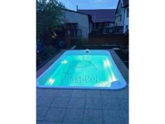 piscina in vetroresina 6,1x3,0x1,5 scale interne direttamente dal produttore