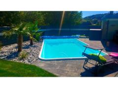 piscina in vetroresina 8,5x3,65x1,5 scale interne direttamente dal produttore