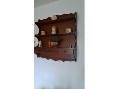 Piattaia da parete in legno massello